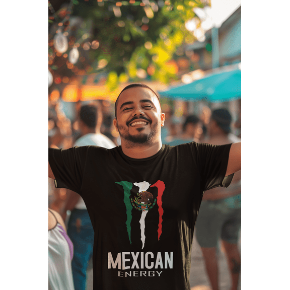 Mexican Energy Graphic Tee Mexican Hispanic, Gift, T-Shirt