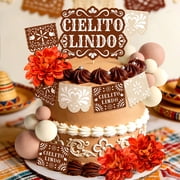 Mexican Fiesta Cake Decorations - Cielito Lindo Theme 30-Piece Set for Cinco de Mayo, Birthday & Cultural Parties