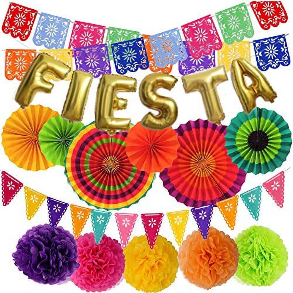 29 Pieces Mexican Fiesta Party Decorations, Includes 6 Pieces