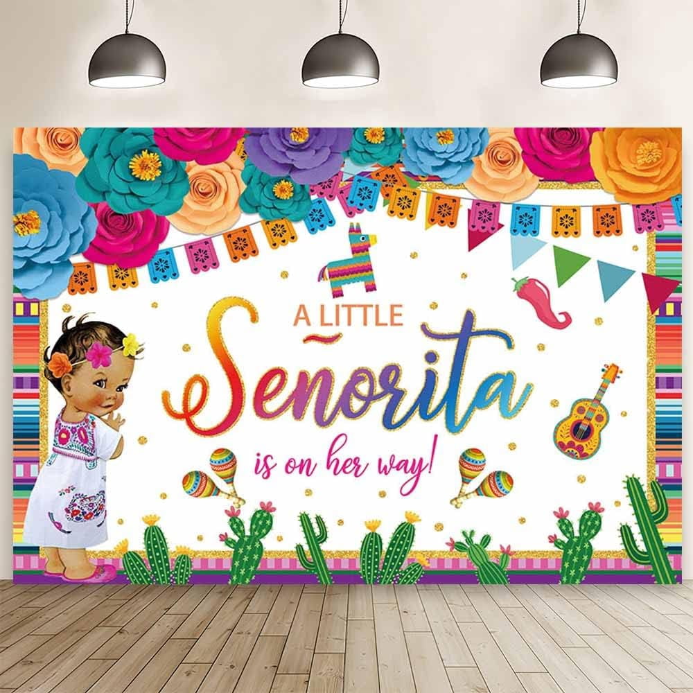 "It's A Girl" Cactus Burlap Banner - Fiesta Baby Shower & Gender Reveal Decoration