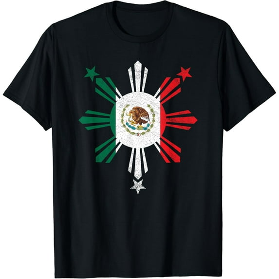 Mexican Filipino Flag Mexico Philippines Pinoy Pride T-Shirt mens t shirt,black,women,funny,misfits,men,journey,t-shirt