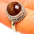 thumbnail image 1 of Mexican Fire Agate Ring Size 7.5 (925 Sterling Silver)  - Handmade Boho Vintage Jewelry RING127451, 1 of 2