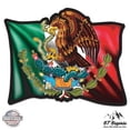 thumbnail image 1 of Mexican Flag Black - 8" Vinyl Sticker - For Car Laptop I-Pad - Waterproof Decal, 1 of 1