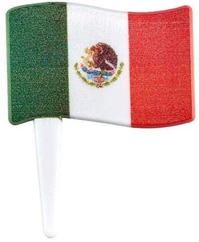 Mexican Flag Cupcake Picks - 24 pc - Walmart.com