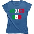 thumbnail image 1 of Mexican Flag Distressed Women`s Slouchy Mexico Latino Pride Soccer Tee Shirt, 1 of 4