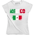thumbnail image 1 of Mexican Flag Distressed Women`s Slouchy Mexico Latino Pride Soccer Tee Shirt, 1 of 4
