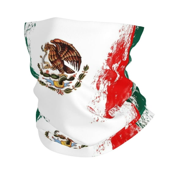 Mexican Flag Face Mask Bandanas Neck Gaiter Headwear Magic Scarf Headband For Dust Sun Wind