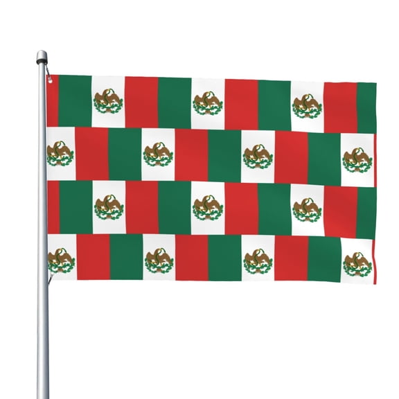 Mexican Flag Flag 4x6ft Cool Funny Flag Banner For Dorm Bedroom Wall Decor Indoor Outdoor