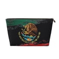 thumbnail image 1 of Mexican Flag Handbag Purse Tote Organizer Zipper Closure Cosmetic Pouch Bag For Travelling, 1 of 7