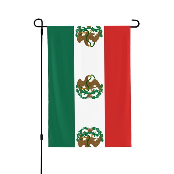 Mexican Flag Welcome Large House Flag Vertical Double Sided 28x40 Inches Yard Porch Outdoor Decor