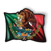 Mexican Flag with Eagle Mexico Pride - 5.5" Magnet for Car Locker Refrigerator