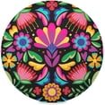 thumbnail image 1 of Mexican Floral Round Placemats Washable Placemats Non-Slip Heat-Resistant Table Place Mats for Dining Kitchen Holiday Party Table 15.4"-4PCS Home Decor, 1 of 7