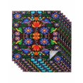thumbnail image 1 of Mexican Flower Cloth Napkins Set of 6 Reusable Dinner Napkins, Abstract Colorful Floral Leaf Plant Cocktail Napkin Washable Table Napkins for Wedding/Holiday Party/Baby Shower 20"x20", 1 of 7