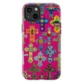 thumbnail image 1 of Mexican Folk Art Cross Phone Case, Colorful Religious Collage iPhone Cover, Artistic Protective Case for iPhone 16 15 14 13 12 11 Plus Pro Max Mini, 1 of 6