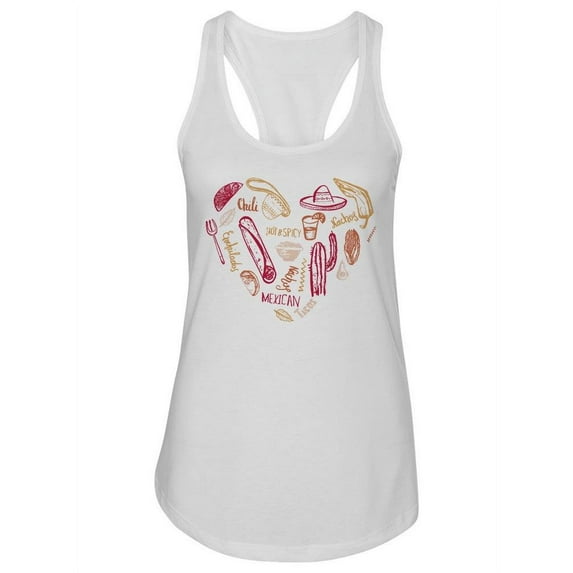 Mexican Food Culture Design Tank Women -Image by Shutterstock, Female x-Small