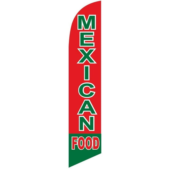 Mexican Food Feather Banner Swooper Flag, Replacement Flag Only
