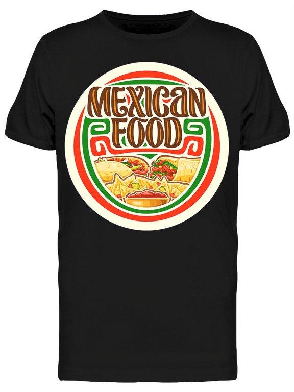Mexican Food Graphic Art T-Shirt Men -Image by Shutterstock, Male XX-Large