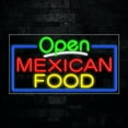 thumbnail image 1 of Mexican Food LED Neon Sign 33"L x 18"H #35535, 1 of 3