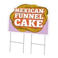 thumbnail image 1 of Mexican Funnel Cake 24" x 36" Yard Sign & Stake | Advertise Your Business | Stake Included Image On Front Only | Made in The USA, 1 of 3