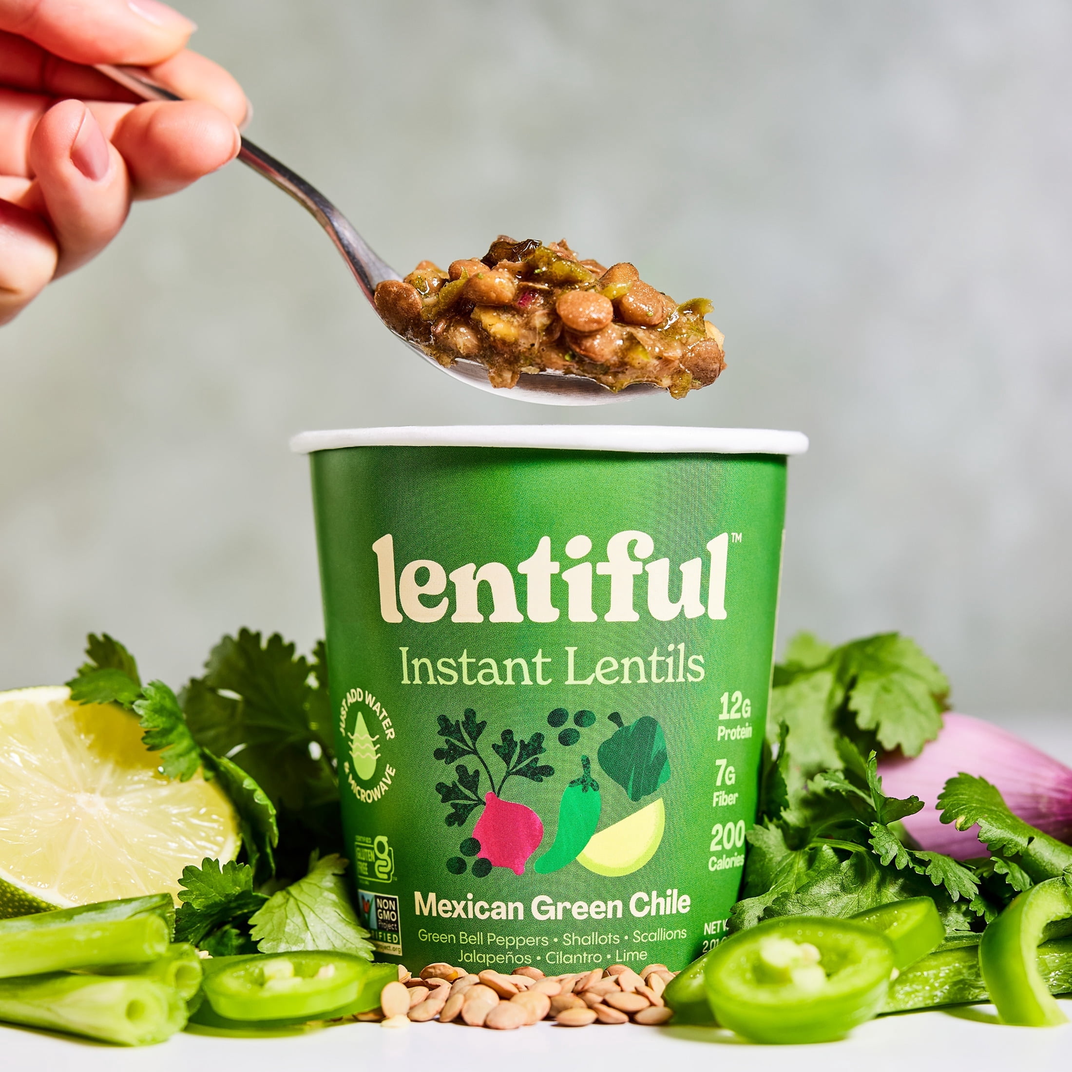 Mexican Green Chile Instant Lentils 8-Pack