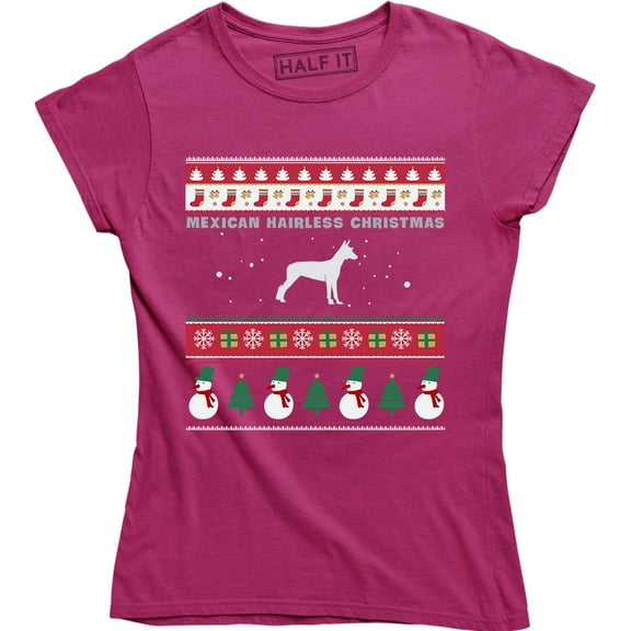 Mexican Hairless Christmas - Xmas Holiday Women's Ugly Sweater T-Shirt
