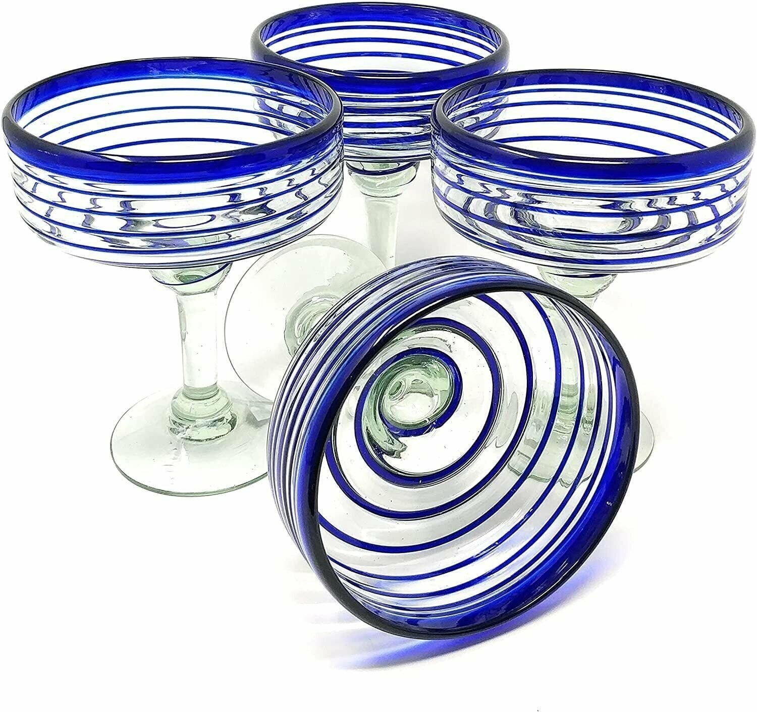 Hand Blown Margarita Glassesnull