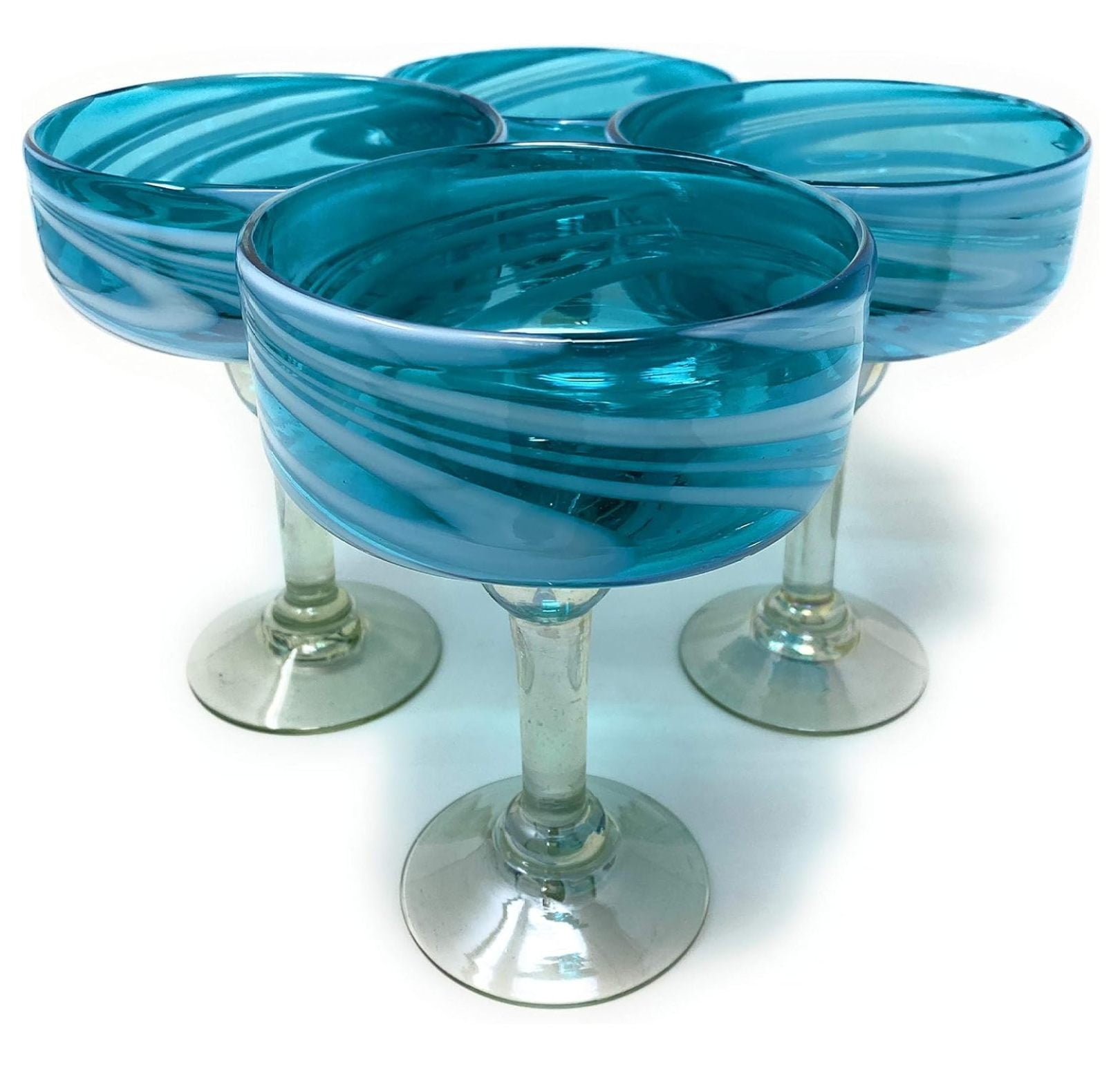 Hand Blown Margarita Glassesnull