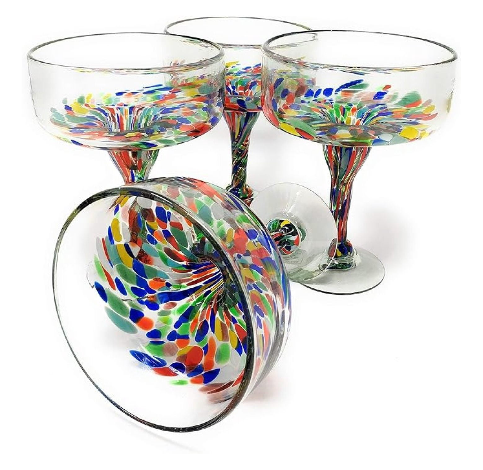 Hand Blown Margarita Glassesnull