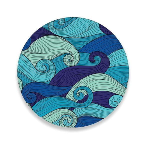 Mexican Handmade Wooden Cheese Board with Resin Finish – Ideal for Charcuterie, Serving Tray, and Entertaining. Model: Ocean.