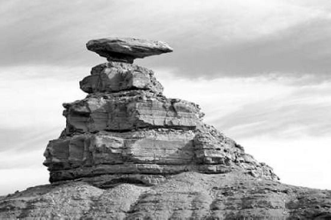 Mexican Hat BW Canvas Art - Douglas Taylor (12 x 18)