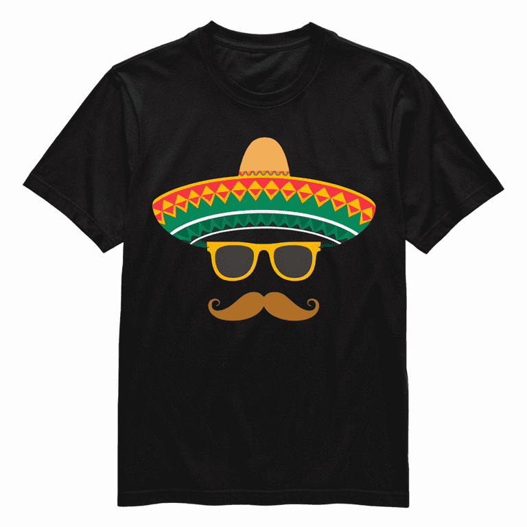 Mustache Mexican Hat T Shirt Cinco De Mayo Party Tee Mustache Mexican Hat T Shirt Cinco De Mayo Party Tee