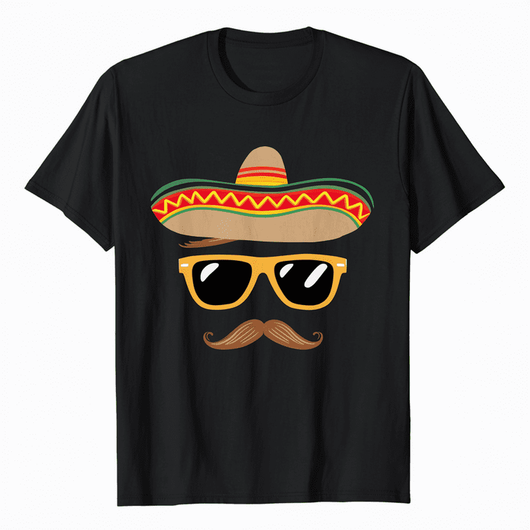 Mustache Mexican Hat T Shirt Cinco De Mayo Party Tee Mustache Mexican Hat T Shirt Cinco De Mayo Party Tee