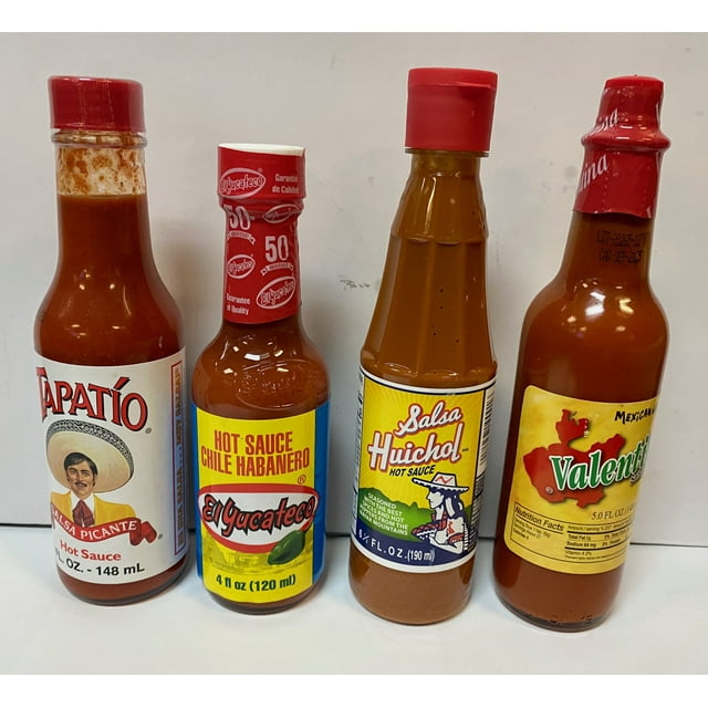 Mexican Hot Sauce Bottle Bundle 4 pcs