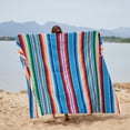thumbnail image 1 of Mexican Indian Style Manual Rainbow Color Hanging Tapestry Beach Picnic Blanket, 1 of 9