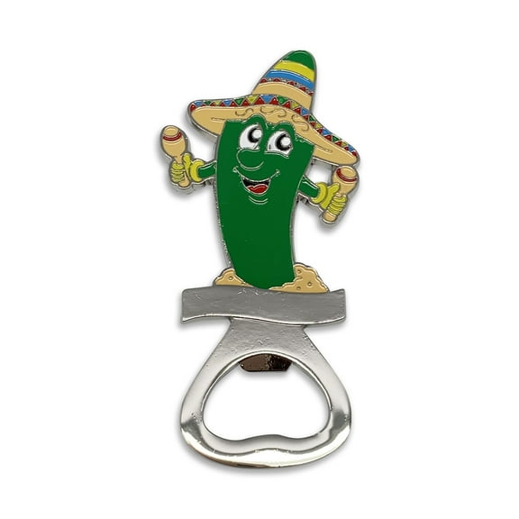 Mexican Jalapeo Pepper Metal Bottle Opener Fridge Magnet