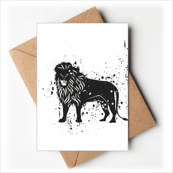 Mexican Lion Simple Black And White Greeting Cards You are Invited Invitations