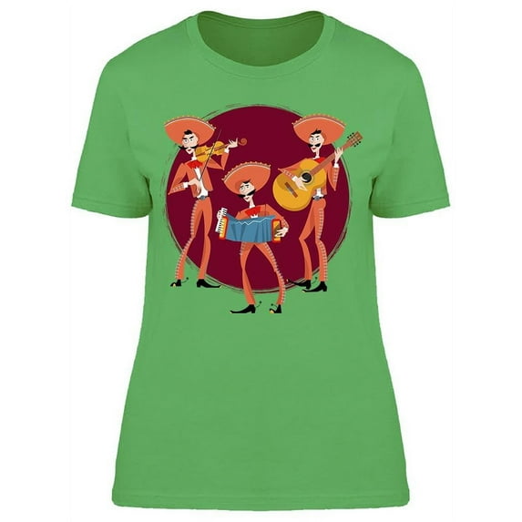 Mexican Mariachi Band T-Shirt Women -Image by Shutterstock, Female x-Large