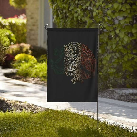 Mexican Mexico Flag 2 (3) Funny Garden Flag,Vertical Double Sized Personalized Flag Outside Decoration Yard Flag 12.5"X18"