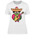 thumbnail image 1 of Mexican Musician, Playing Guitar T-Shirt Women -Image by Shutterstock, Female Large, 1 of 2