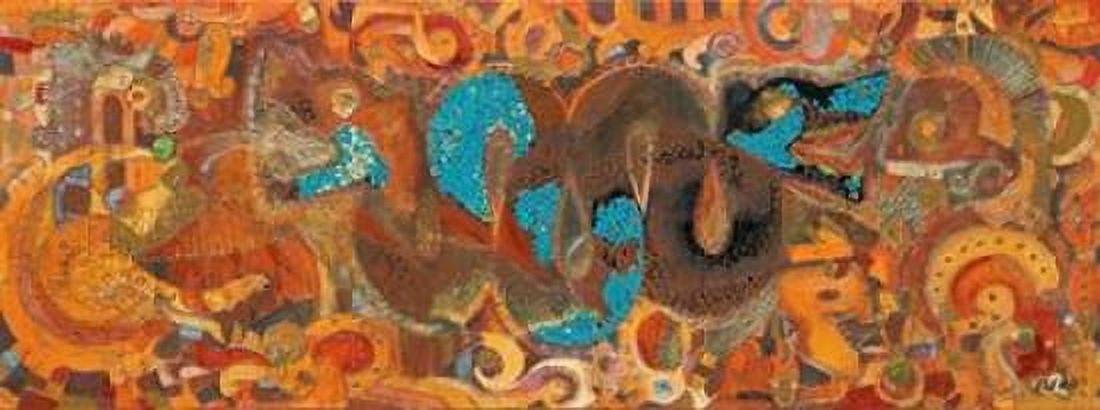 Mexican Mystery Canvas Art - Elena Filatov (10 x 20)