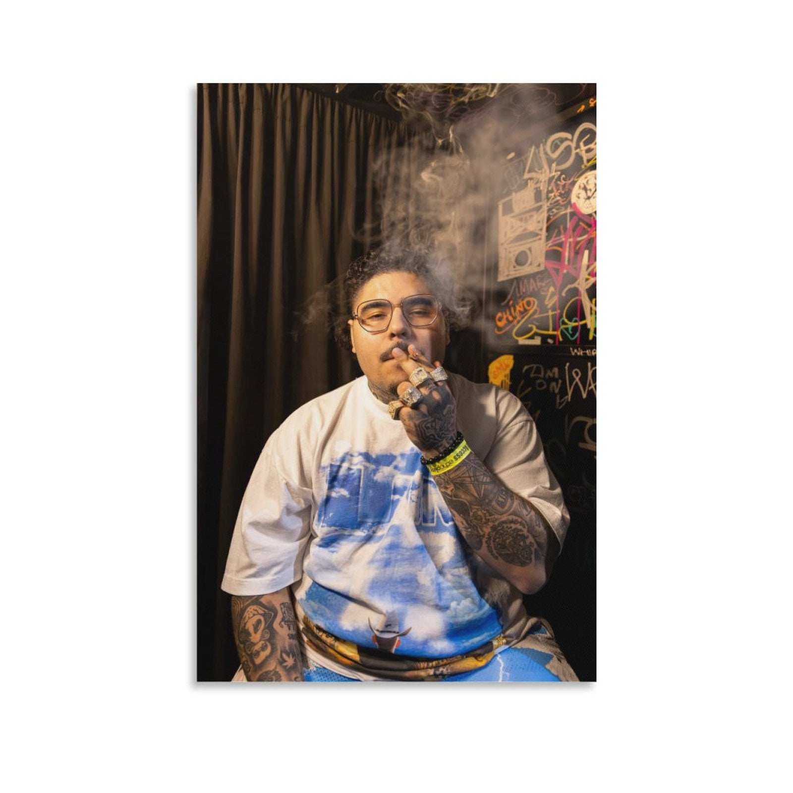 Coll Poster Drawing That Mexican OT RAPPER Popular Art Cool Poster Art Poster Canvas ...