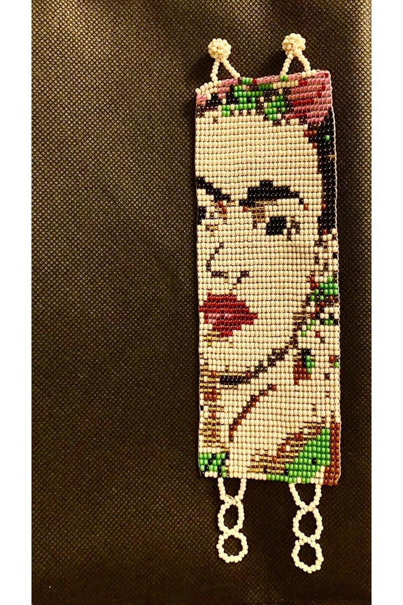 Mexican Painter Artist Frida Kahlo Handmade Ivory Women Bracelet Huichol Unique