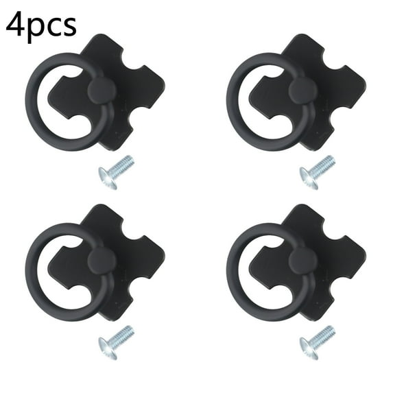 Mexican Pine Furniture Metal Handles Vintage Drawer Knobs Pulls 2Pc Black