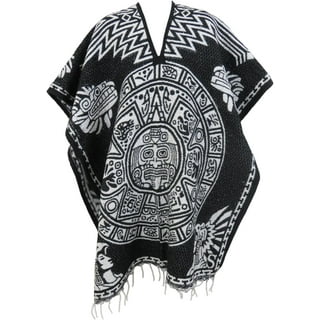 Mexican blanket poncho hotsell