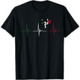 thumbnail image 1 of Mexican Pride Heartbeat EKG Pulse Mexican Flag Mexico Soccer T-Shirt, 1 of 4