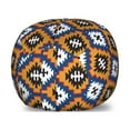 thumbnail image 1 of Mexican Print Storage Toy Bag Chair, Simplistic Ethnic Art Style Rhythmic Tribal, Stuffed Animal Organizer Washable Bag, Small Size, Orange Dark Sky Blue, by Ambesonne, 1 of 3