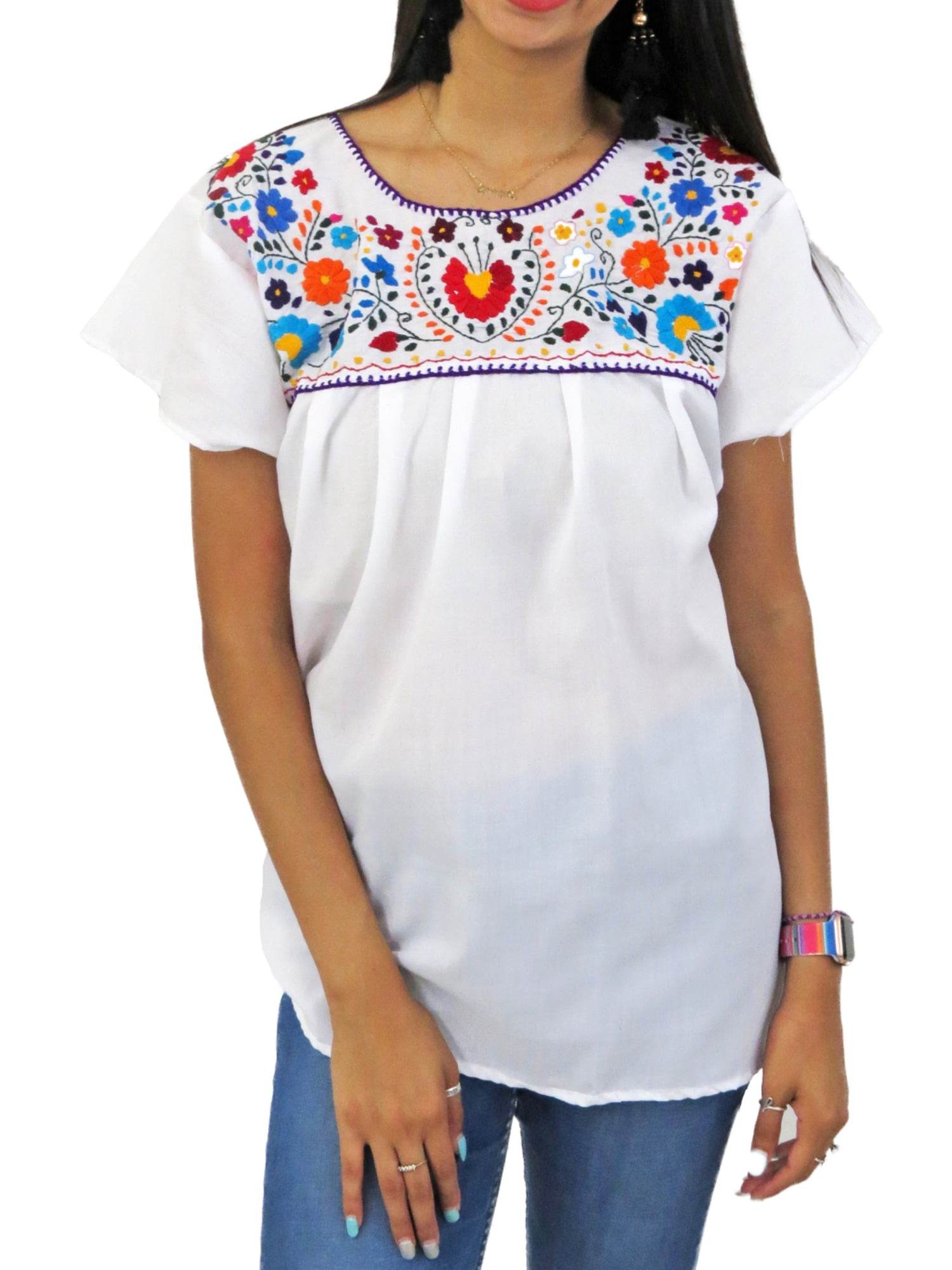 Mexican blouses hotsell walmart