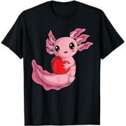 Mexican Salamander Kawaii Axolotl Valentine's Day T-Shirt