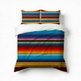 thumbnail image 1 of Mexican Serape Bedding Set 3 Pcs Soft Microfiber Quilt Cover For Bedroom Decor, Comforter Cover With 2 Pillowcase, 1 of 5