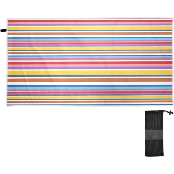 Mexican Serape Stripes Beach Towel Fast Drying Camping Towels Sand Free Beach Blanket Soft Absorbent Travel Sport Towel for Gym Bath Shower Swimming 30" x 60" Washcloth Gift
